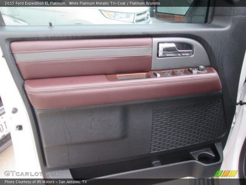 White Platinum Metallic Tri-Coat / Platinum Brunello 2015 Ford Expedition EL Platinum