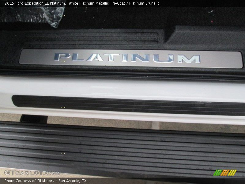 White Platinum Metallic Tri-Coat / Platinum Brunello 2015 Ford Expedition EL Platinum