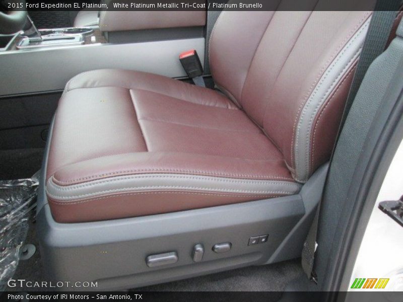 White Platinum Metallic Tri-Coat / Platinum Brunello 2015 Ford Expedition EL Platinum