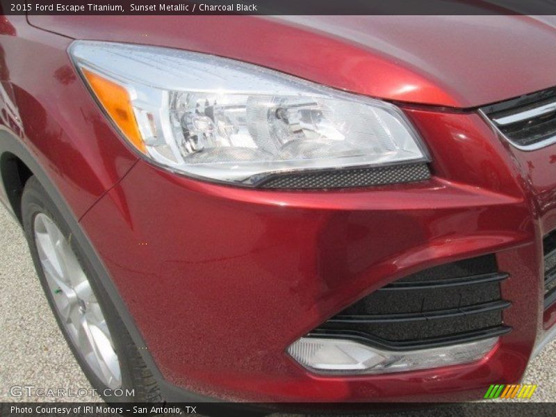 Sunset Metallic / Charcoal Black 2015 Ford Escape Titanium
