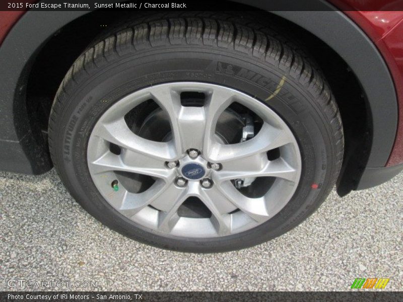 Sunset Metallic / Charcoal Black 2015 Ford Escape Titanium
