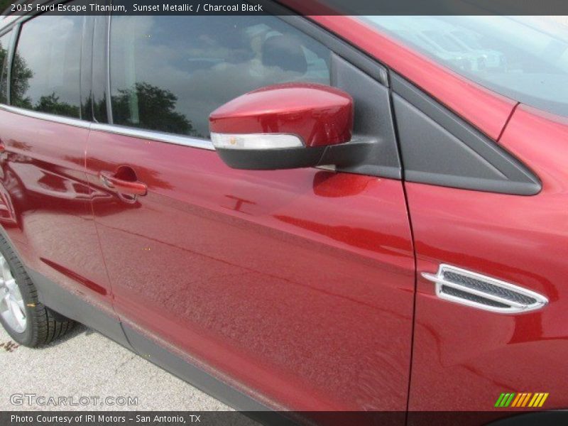 Sunset Metallic / Charcoal Black 2015 Ford Escape Titanium