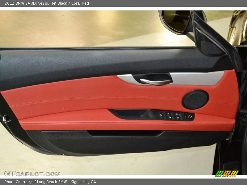 Jet Black / Coral Red 2012 BMW Z4 sDrive28i