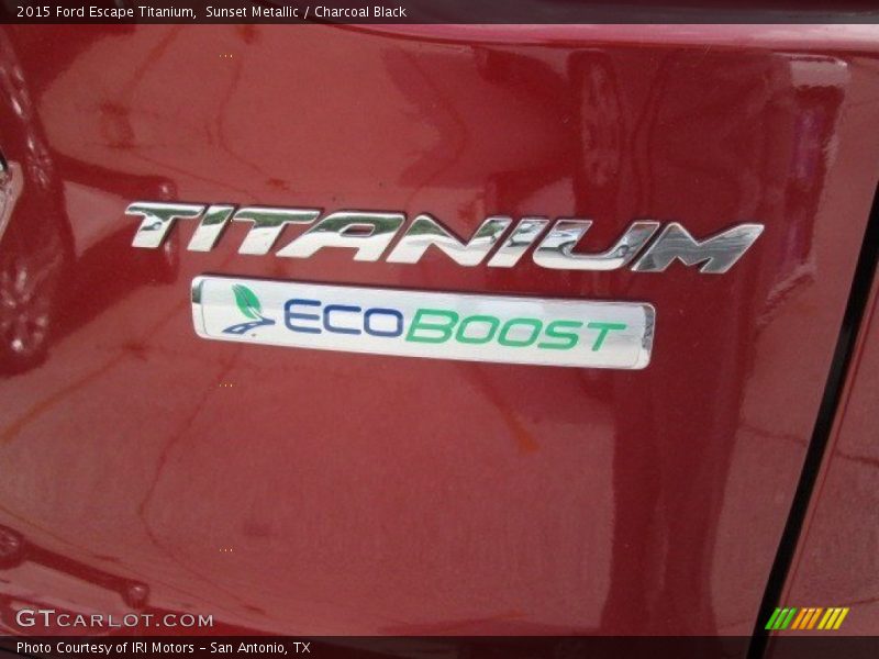 Sunset Metallic / Charcoal Black 2015 Ford Escape Titanium