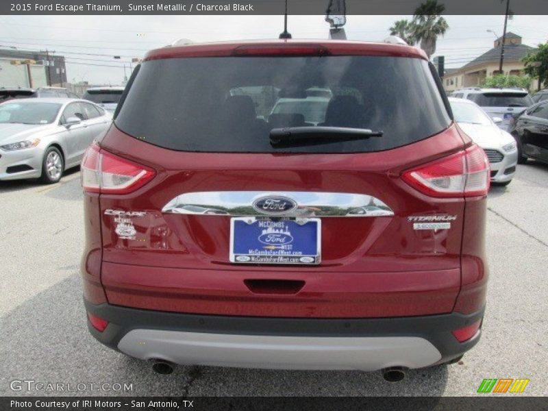 Sunset Metallic / Charcoal Black 2015 Ford Escape Titanium