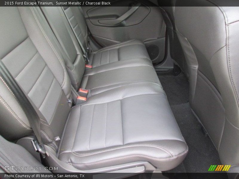 Sunset Metallic / Charcoal Black 2015 Ford Escape Titanium
