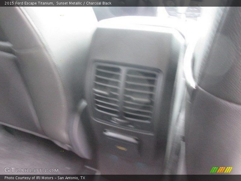 Sunset Metallic / Charcoal Black 2015 Ford Escape Titanium