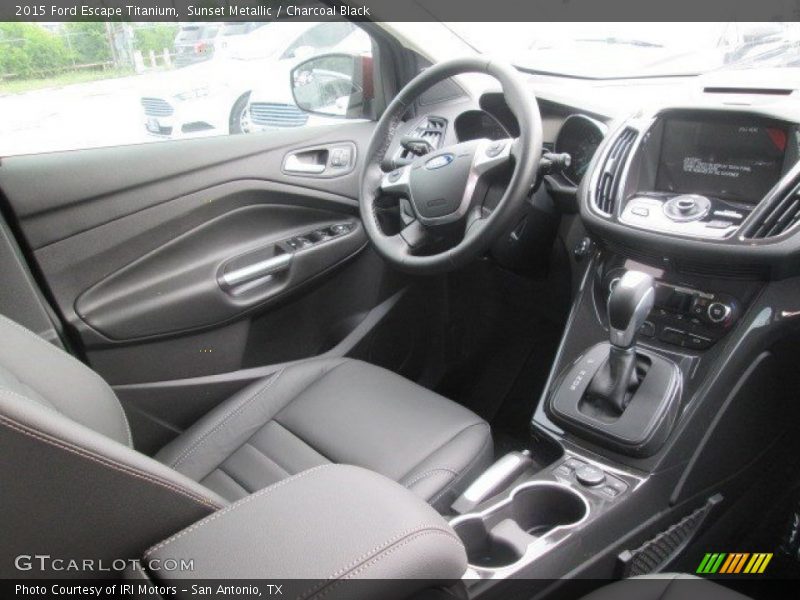 Sunset Metallic / Charcoal Black 2015 Ford Escape Titanium