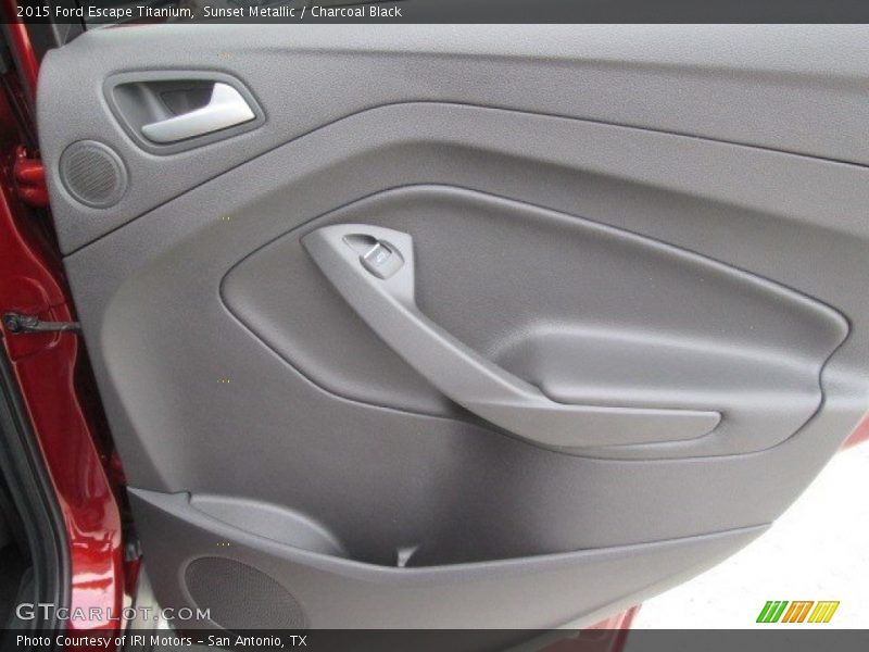 Sunset Metallic / Charcoal Black 2015 Ford Escape Titanium