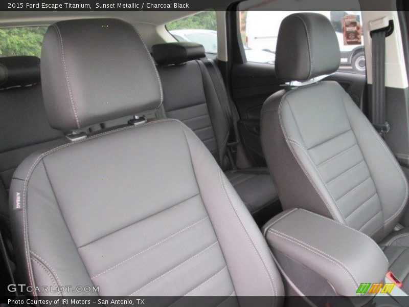 Sunset Metallic / Charcoal Black 2015 Ford Escape Titanium