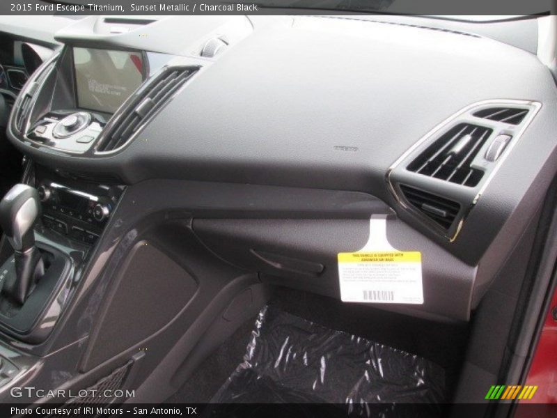 Sunset Metallic / Charcoal Black 2015 Ford Escape Titanium