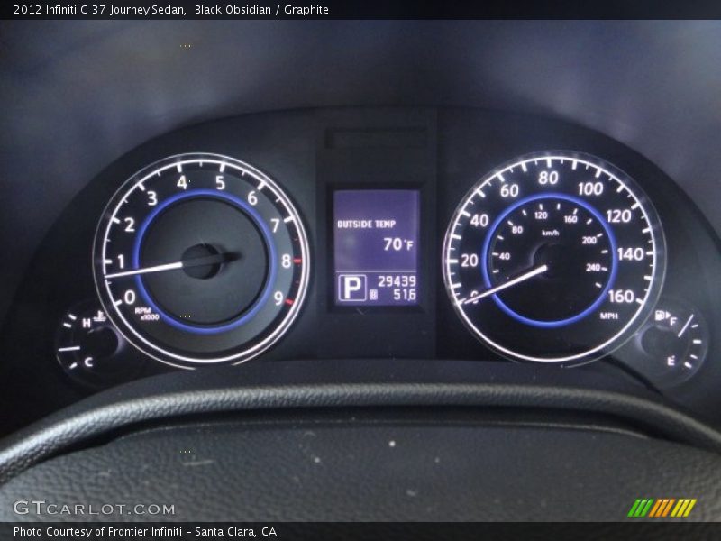 Black Obsidian / Graphite 2012 Infiniti G 37 Journey Sedan