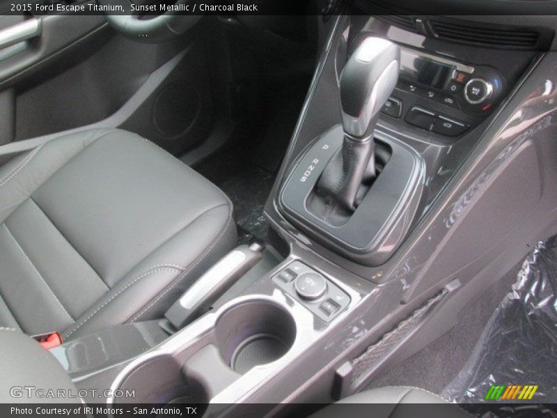 Sunset Metallic / Charcoal Black 2015 Ford Escape Titanium