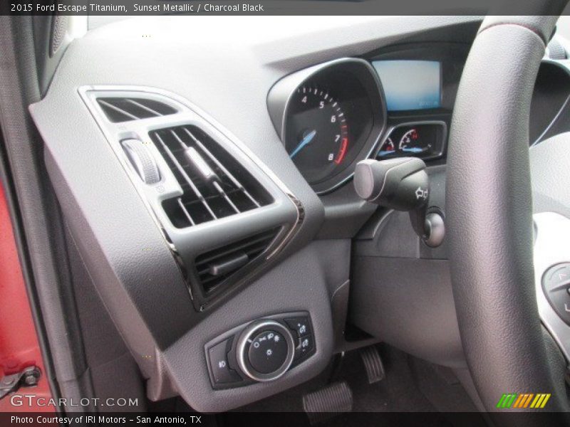 Sunset Metallic / Charcoal Black 2015 Ford Escape Titanium