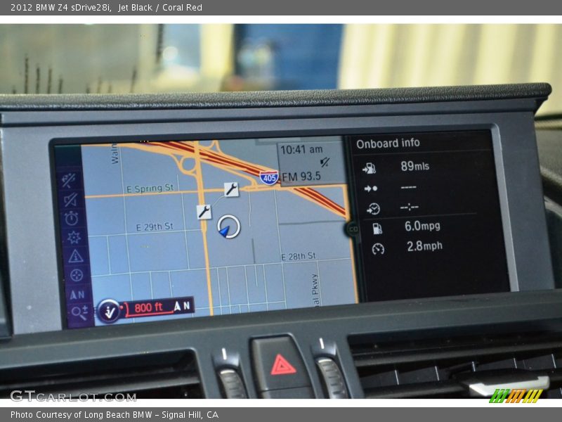 Jet Black / Coral Red 2012 BMW Z4 sDrive28i