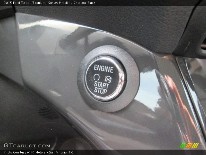 Sunset Metallic / Charcoal Black 2015 Ford Escape Titanium