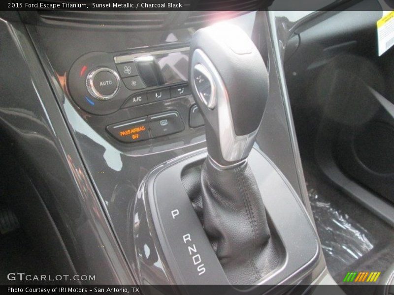Sunset Metallic / Charcoal Black 2015 Ford Escape Titanium