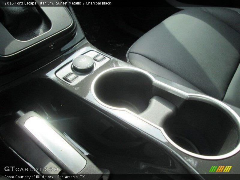 Sunset Metallic / Charcoal Black 2015 Ford Escape Titanium