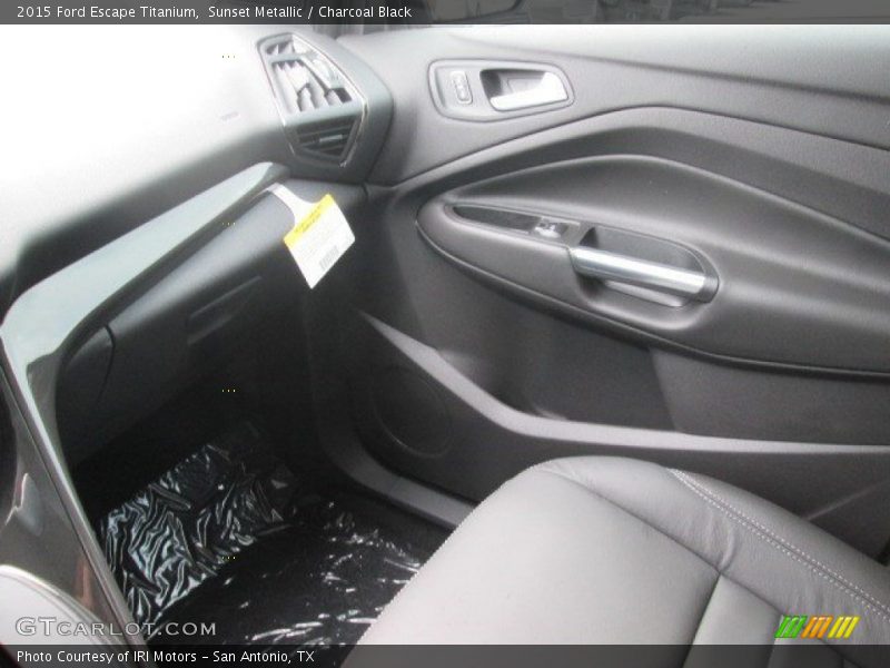 Sunset Metallic / Charcoal Black 2015 Ford Escape Titanium
