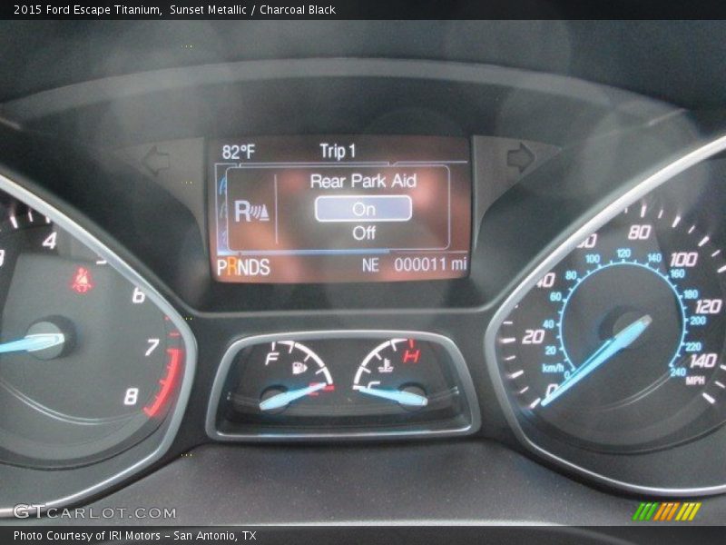 Sunset Metallic / Charcoal Black 2015 Ford Escape Titanium