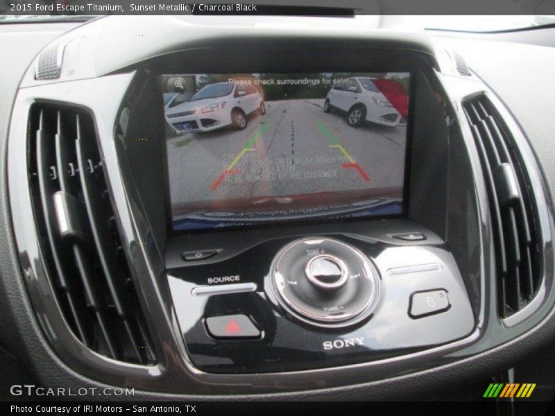 Sunset Metallic / Charcoal Black 2015 Ford Escape Titanium