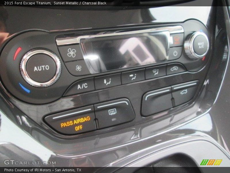 Sunset Metallic / Charcoal Black 2015 Ford Escape Titanium