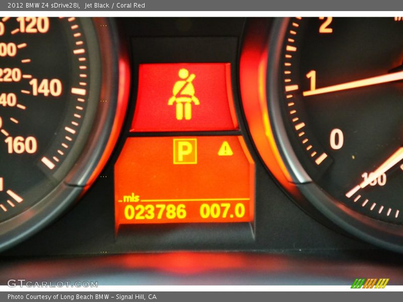 Jet Black / Coral Red 2012 BMW Z4 sDrive28i