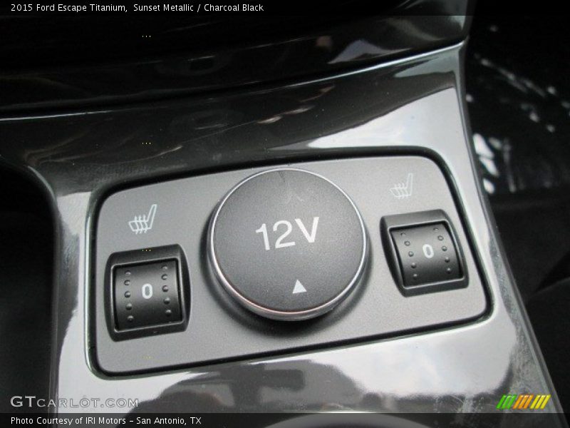 Sunset Metallic / Charcoal Black 2015 Ford Escape Titanium