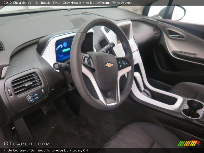 Cyber Gray Metallic / Jet Black/Ceramic White Accents 2012 Chevrolet Volt Hatchback