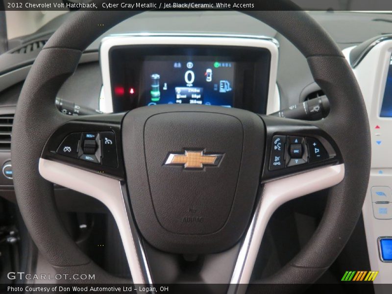Cyber Gray Metallic / Jet Black/Ceramic White Accents 2012 Chevrolet Volt Hatchback