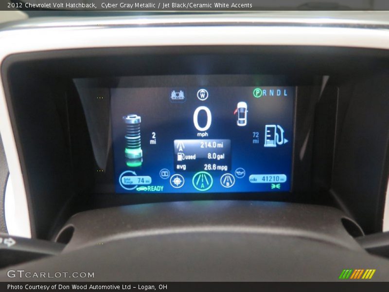 Cyber Gray Metallic / Jet Black/Ceramic White Accents 2012 Chevrolet Volt Hatchback