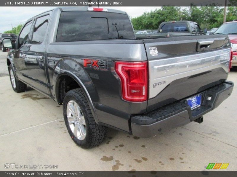 Magnetic Metallic / Black 2015 Ford F150 Platinum SuperCrew 4x4