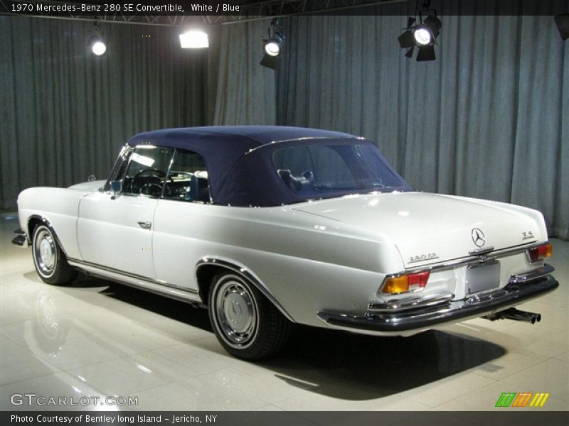 White / Blue 1970 Mercedes-Benz 280 SE Convertible