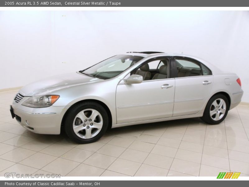 Celestial Silver Metallic / Taupe 2005 Acura RL 3.5 AWD Sedan