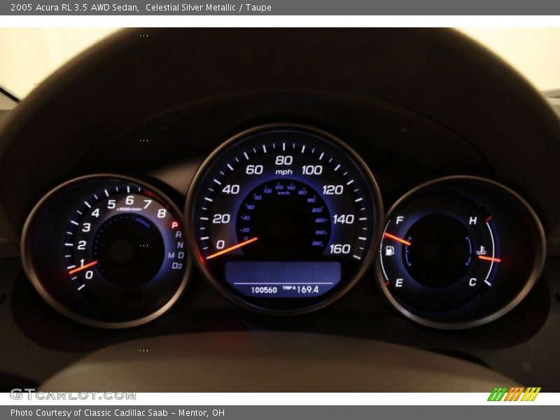 Celestial Silver Metallic / Taupe 2005 Acura RL 3.5 AWD Sedan