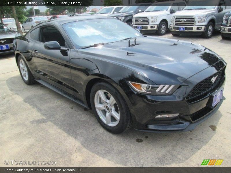 Black / Ebony 2015 Ford Mustang V6 Coupe