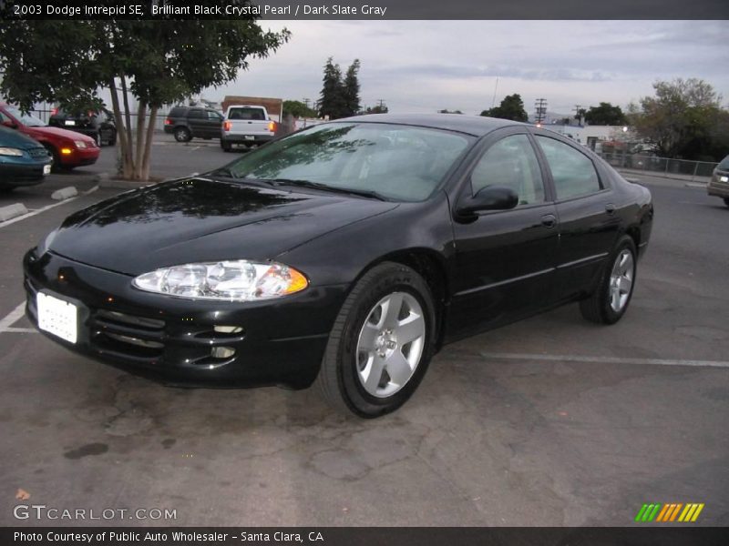 Brilliant Black Crystal Pearl / Dark Slate Gray 2003 Dodge Intrepid SE