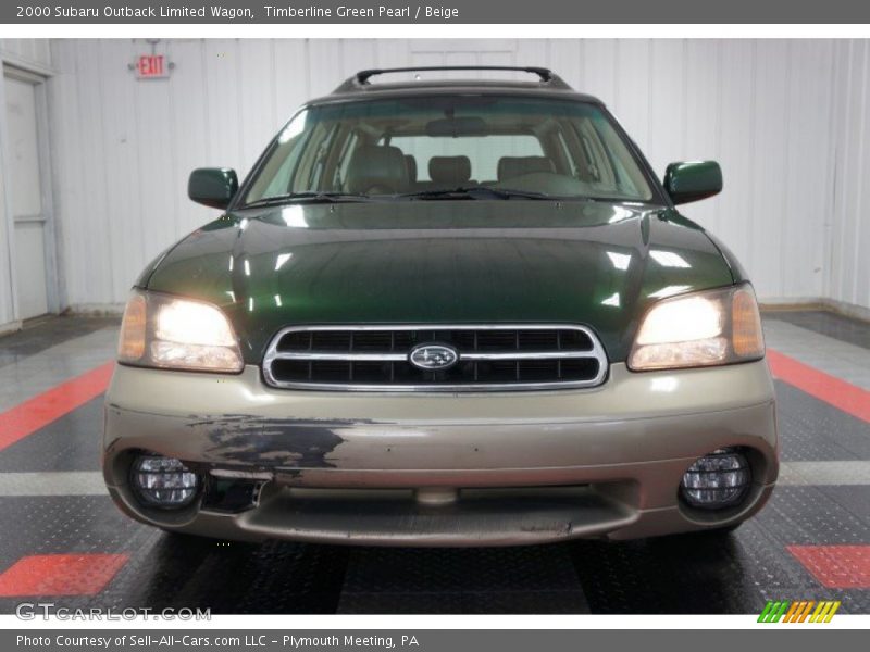 Timberline Green Pearl / Beige 2000 Subaru Outback Limited Wagon