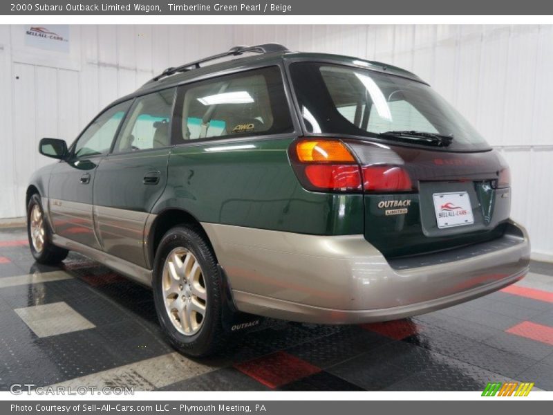 Timberline Green Pearl / Beige 2000 Subaru Outback Limited Wagon