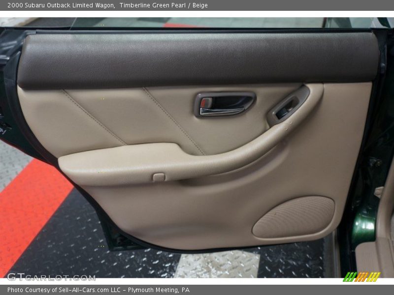 Timberline Green Pearl / Beige 2000 Subaru Outback Limited Wagon