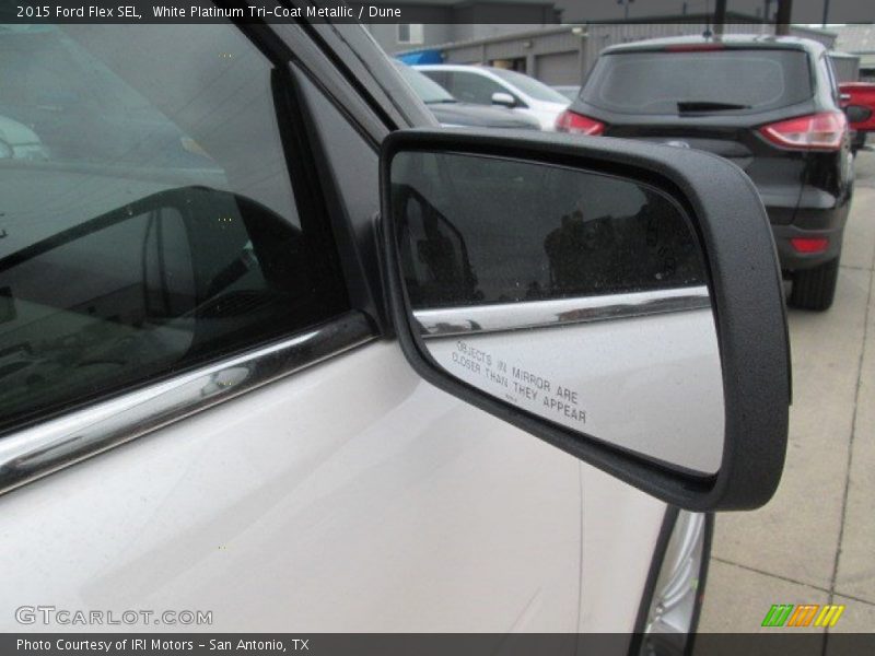 White Platinum Tri-Coat Metallic / Dune 2015 Ford Flex SEL