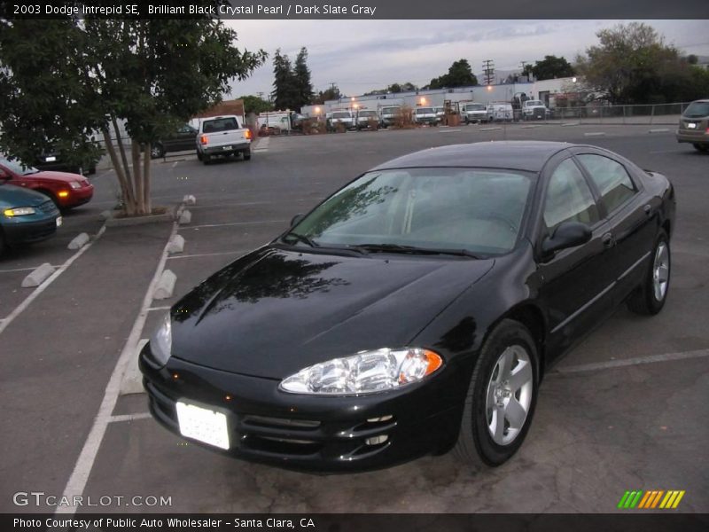 Brilliant Black Crystal Pearl / Dark Slate Gray 2003 Dodge Intrepid SE