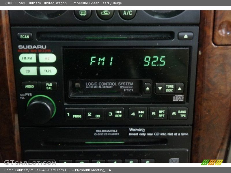 Timberline Green Pearl / Beige 2000 Subaru Outback Limited Wagon