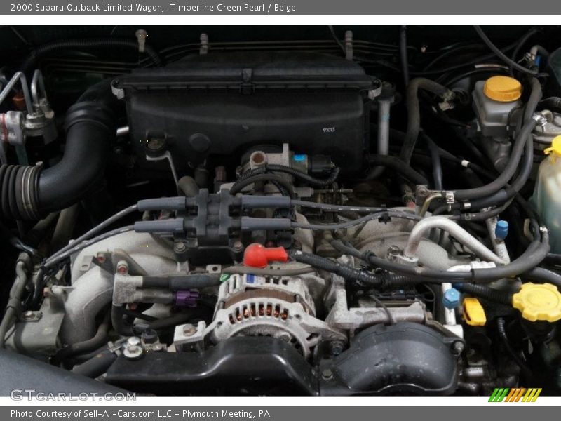 Timberline Green Pearl / Beige 2000 Subaru Outback Limited Wagon