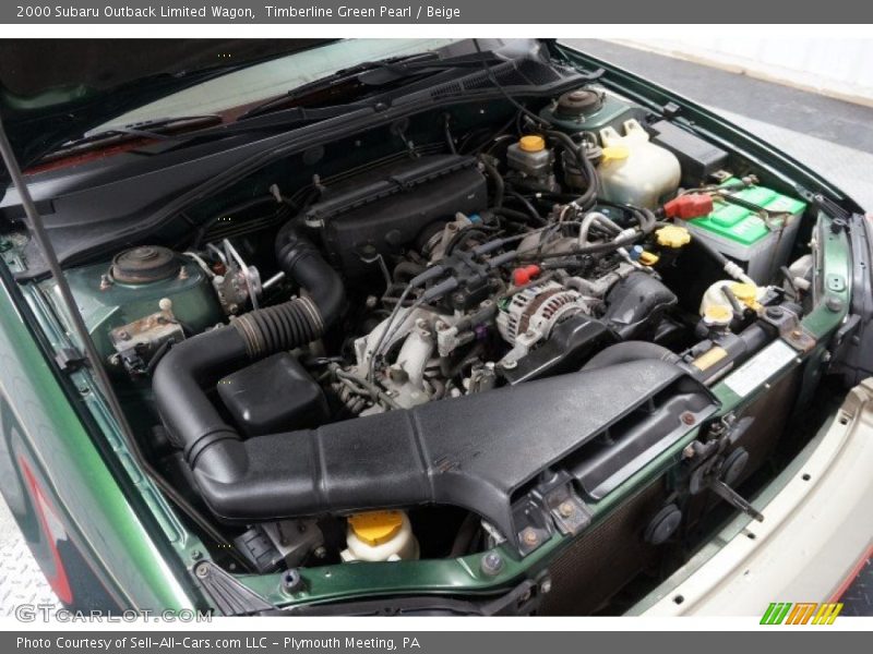 Timberline Green Pearl / Beige 2000 Subaru Outback Limited Wagon