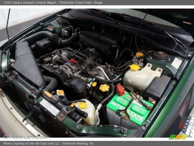 Timberline Green Pearl / Beige 2000 Subaru Outback Limited Wagon