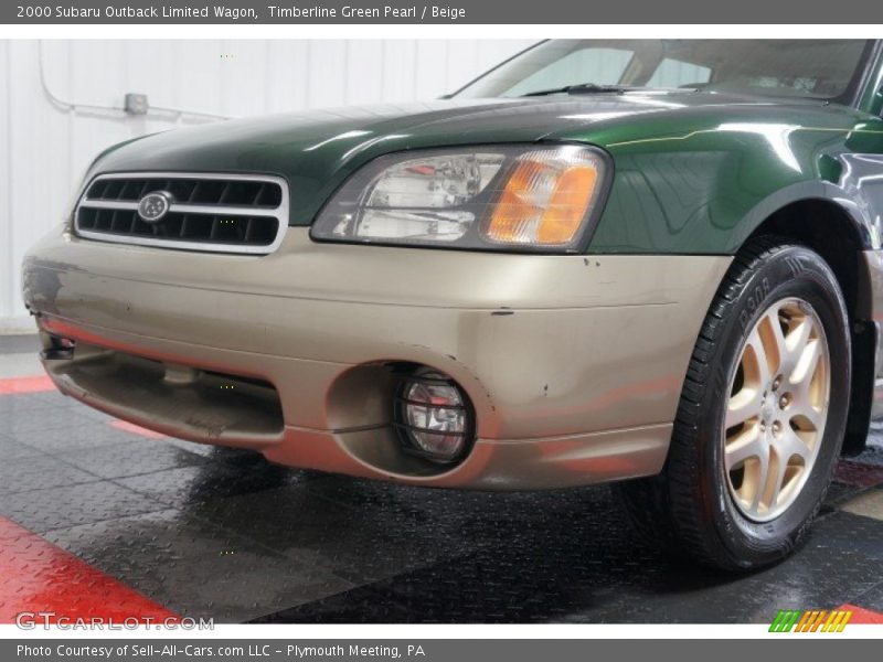 Timberline Green Pearl / Beige 2000 Subaru Outback Limited Wagon