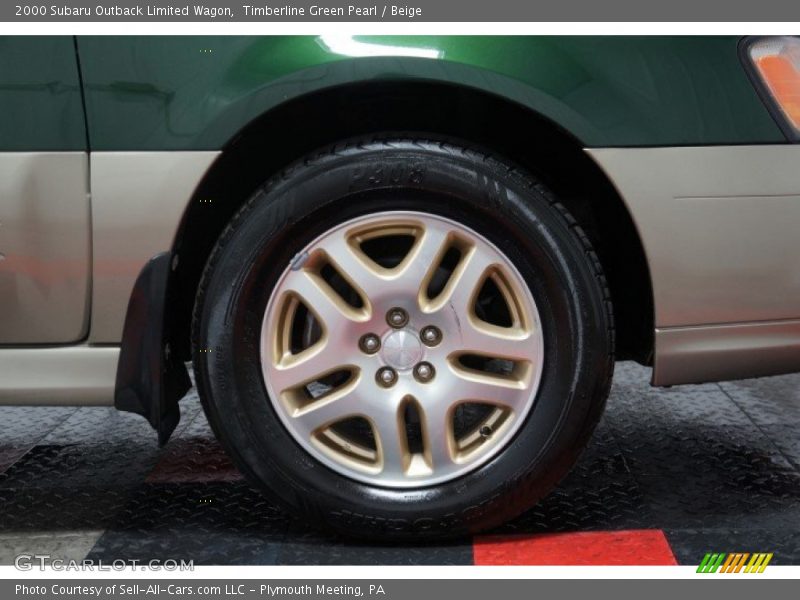 Timberline Green Pearl / Beige 2000 Subaru Outback Limited Wagon
