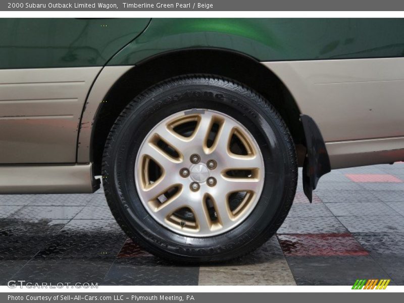 Timberline Green Pearl / Beige 2000 Subaru Outback Limited Wagon