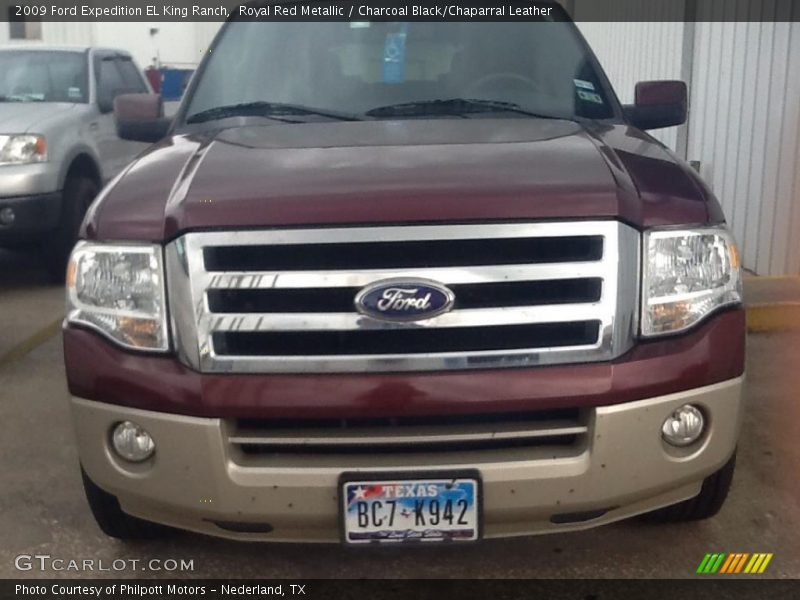 Royal Red Metallic / Charcoal Black/Chaparral Leather 2009 Ford Expedition EL King Ranch